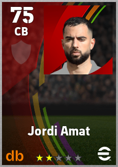 Jordi Amat eFootball player card