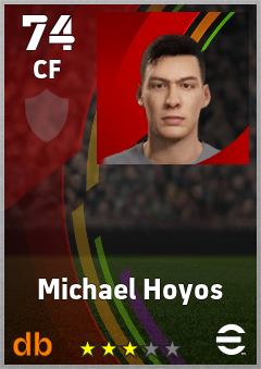 Michael Hoyos — CF, OVR 74, MAX 74