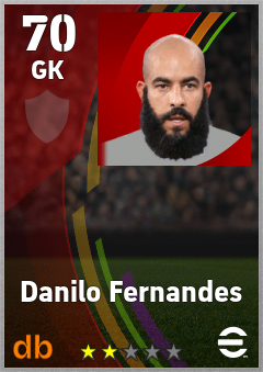 Danilo Fernandes eFootball player card