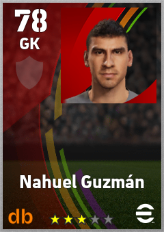 Nahuel Guzmán eFootball player card
