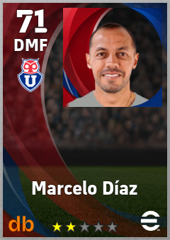 Marcelo Díaz — DMF, OVR 71, MAX 71