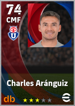Charles Aránguiz — CMF, OVR 74, MAX 74