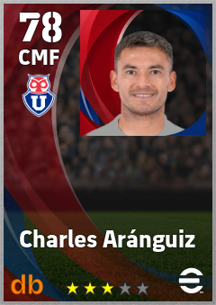 Charles Aránguiz — CMF, OVR 78, MAX 78