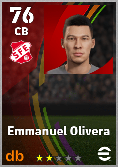 Emmanuel Olivera — CB, OVR 76, MAX 76