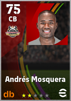 Andrés Mosquera — CB, OVR 75, MAX 75