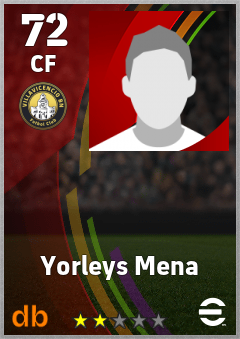 Yorleys Mena — CF, OVR 72, MAX 72