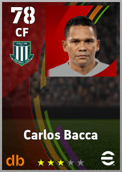 Carlos Bacca — CF, OVR 78, MAX 78
