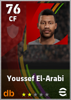 Youssef El-Arabi — CF, OVR 76, MAX 76