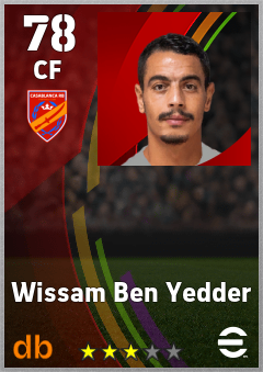 Wissam Ben Yedder — CF, OVR 78, MAX 78