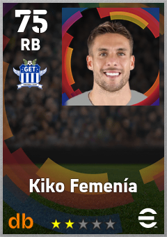 Kiko Femenía — RB, OVR 75, MAX 75
