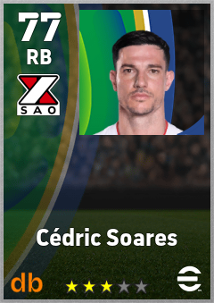 Cédric Soares — RB, OVR 77, MAX 77