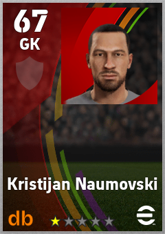 Kristijan Naumovski — GK, OVR 67, MAX 67