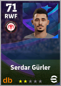 Serdar Gürler — RWF, OVR 71, MAX 71