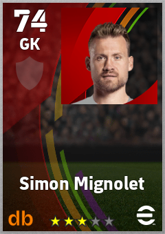 Simon Mignolet eFootball player card