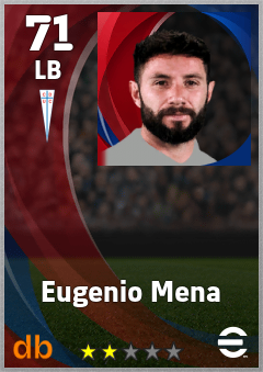 Eugenio Mena — LB, OVR 71, MAX 71