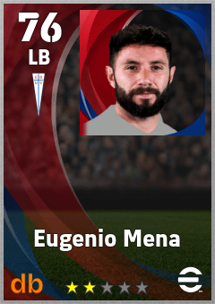 Eugenio Mena — LB, OVR 76, MAX 76
