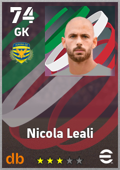 Nicola Leali eFootball player card