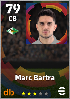Marc Bartra — CB, OVR 79, MAX 87