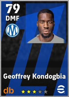 Geoffrey Kondogbia — DMF, OVR 79, MAX 87