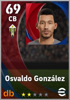 Osvaldo González — CB, OVR 69, MAX 69