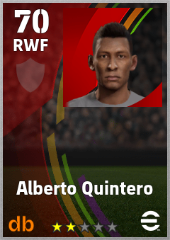 Alberto Quintero eFootball player card