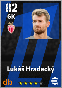 Lukáš Hradecký — GK, OVR 82, MAX 82