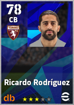 Ricardo Rodríguez — CB, OVR 78, MAX 78