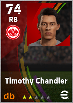 Timothy Chandler — RB, OVR 74, MAX 74