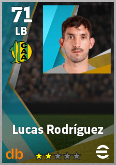 Lucas Rodríguez — LB, OVR 71, MAX 71