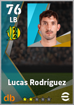 Lucas Rodríguez — LB, OVR 76, MAX 76