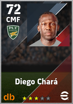 Diego Chará — CMF, OVR 72, MAX 72