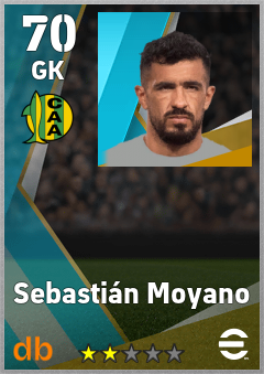 Sebastián Moyano — GK, OVR 70, MAX 70