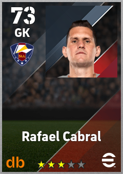 Rafael Cabral — GK, OVR 73, MAX 73
