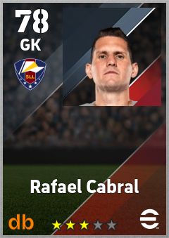 Rafael Cabral — GK, OVR 78, MAX 78