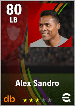 Alex Sandro — LB, OVR 80, MAX 80