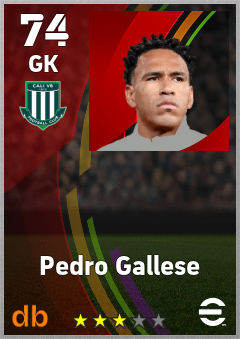 Pedro Gallese — GK, OVR 74, MAX 74