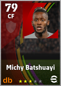 Michy Batshuayi — CF, OVR 79, MAX 79