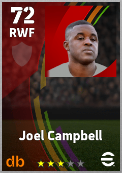 Joel Campbell eFootball player card