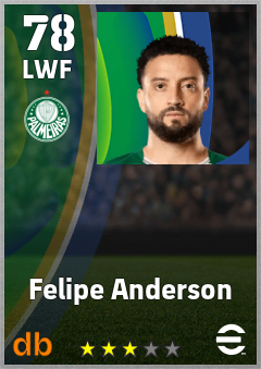 Felipe Anderson eFootball player card