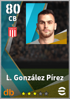 L. González Pírez — CB, OVR 80, MAX 80