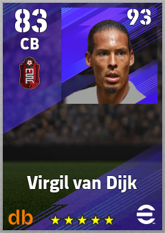 Virgil van Dijk eFootball player card