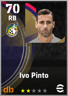 Ivo Pinto — RB, OVR 70, MAX 70