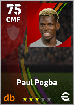 Paul Pogba eFootball player card