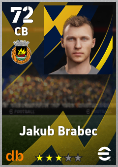 Jakub Brabec — CB, OVR 72, MAX 72