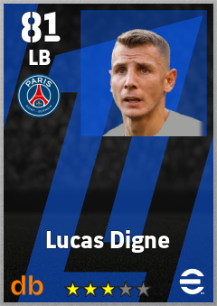 Lucas Digne eFootball player card