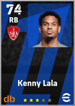 Kenny Lala — RB, OVR 74, MAX 74