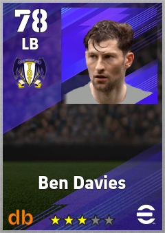 Ben Davies eFootball player card