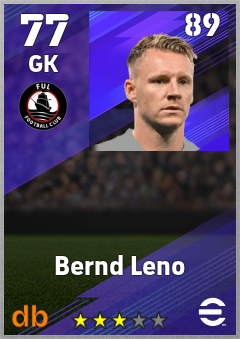 Bernd Leno eFootball player card