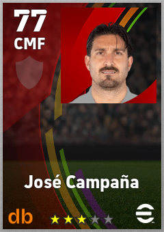 José Campaña — CMF, OVR 77, MAX 77