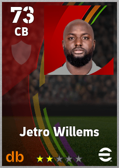 Jetro Willems — CB, OVR 73, MAX 73